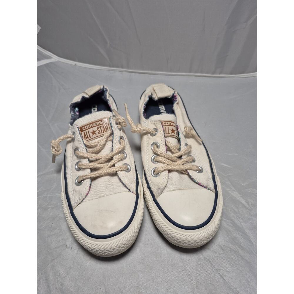 💥 Converse All Star Rope Laces Slip On Women Size 5 White